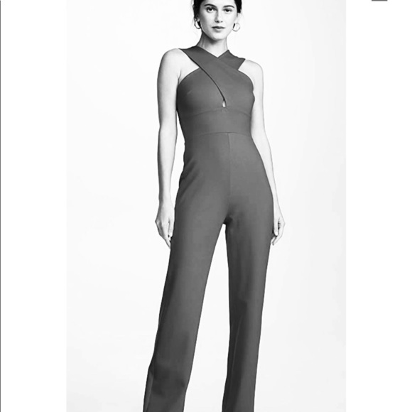 [Susana Monaco] Black Cross Front Jumpsuit NWT - Picture 2 of 14